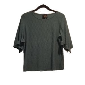 W5 Anthropologie ruffle sleeve blouse